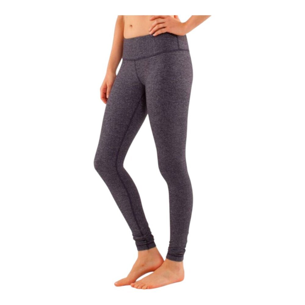 Lululemon Heathered Herringbone Wunder Under Leggings (Size 4)
